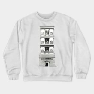 Historic and Mystical Housing Tower of the Holy in Rome Crewneck Sweatshirt